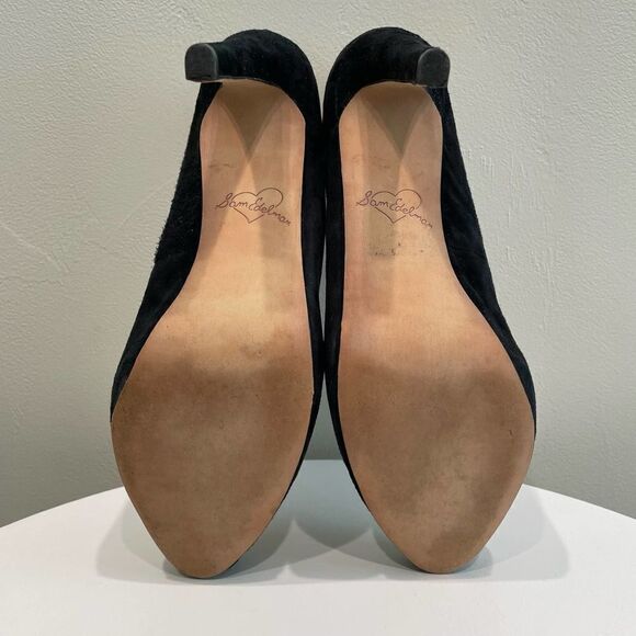 Sam Edelman Yasmine Black Suede Heels - Size: 7.5 - Picture 14 of 14
